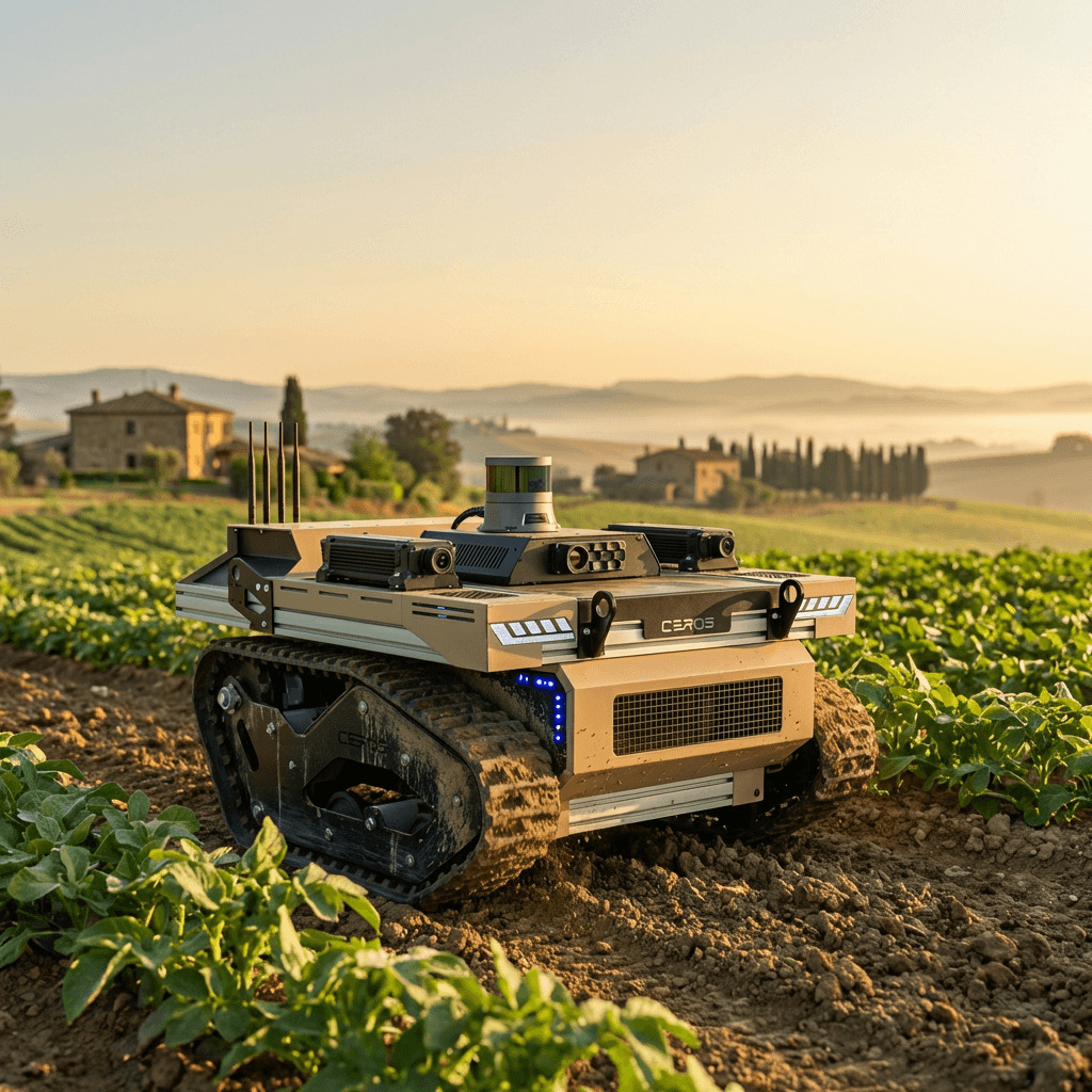 Rover autónomo CEROS com plataforma modular para cargas