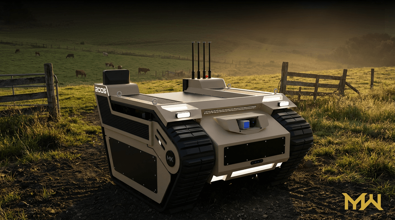 UGV todo-o-terreno DODS a operar em caminhos agrícolas